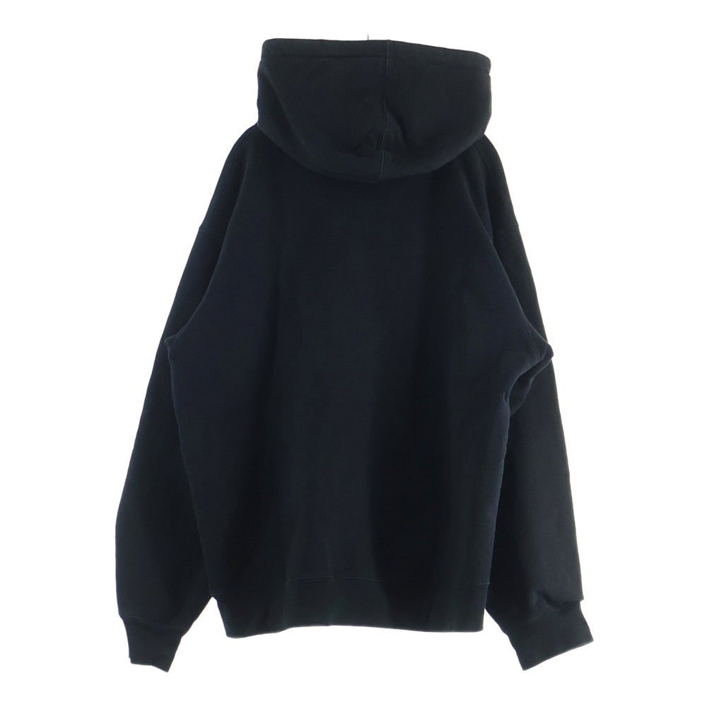 SUPREME(シュプリーム) 22SS ×BURBERRY Box Logo Hooded Sweatshirt ×バーバリー ボックスロゴフーディ プルオーバースウェットパーカー ブラック