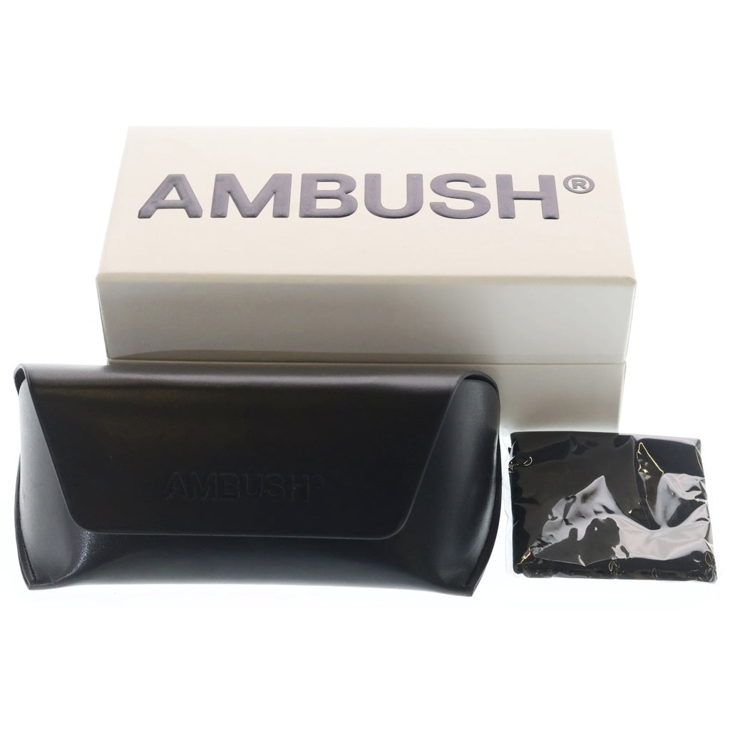 AMBUSH(アンブッシュ) THIA BERI001 1030 レクタングルフレーム カラーレンズ サングラス アイウェア メガネ 眼鏡 ブラック