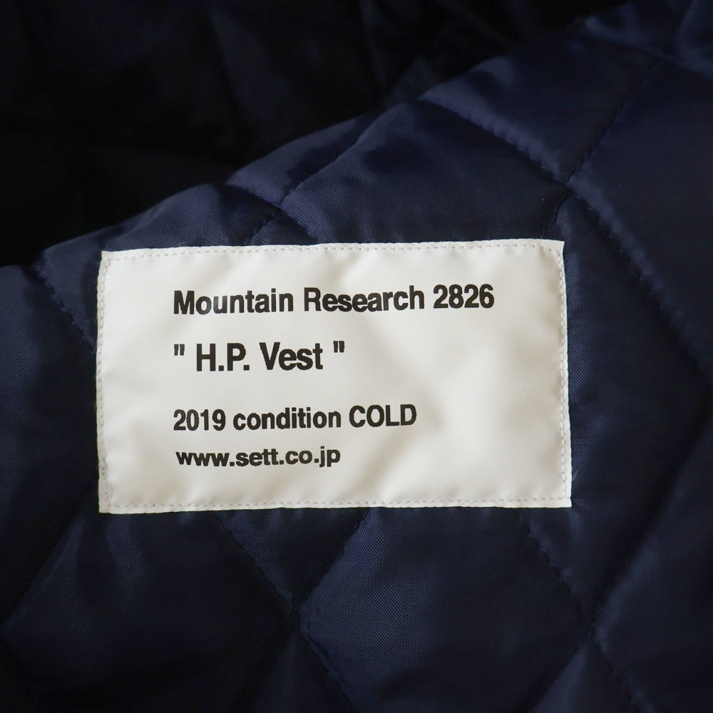 Mountain Research(マウンテンリサーチ) 裏地キルティング サスペンダー ハーフベスト ネイビー MTR-2826