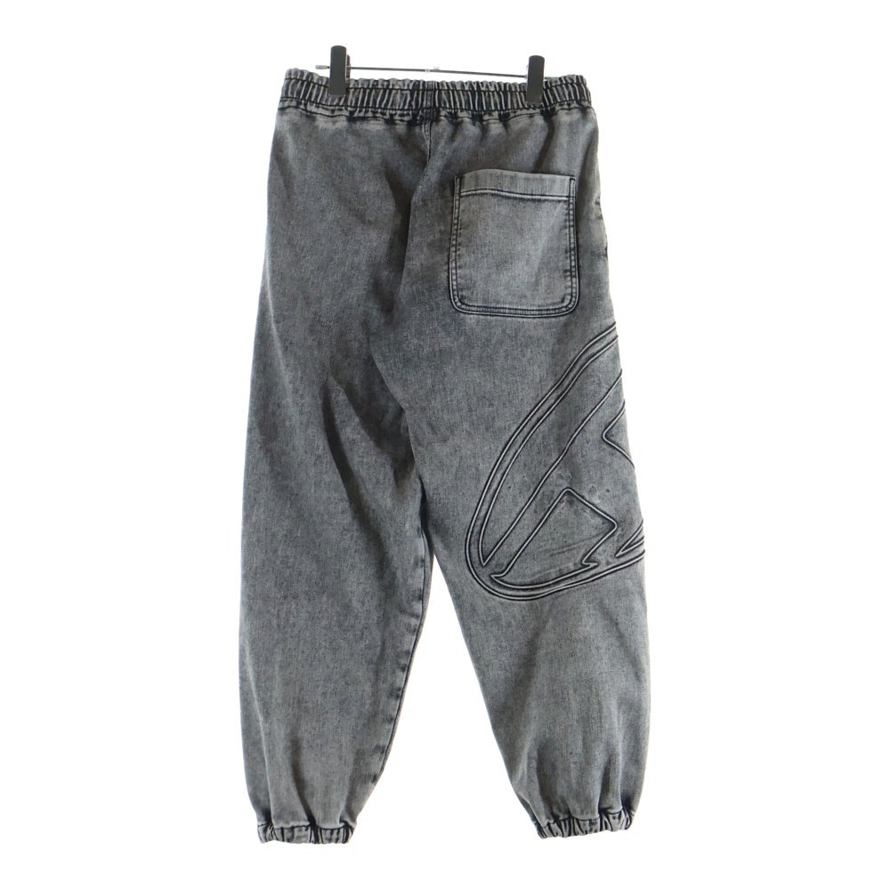 DIESEL(ディーゼル) D-PINT-S-TRACK ディー ポイント エス トラック フロントロゴ刺繍 スウェットパンツ ブラック A16262