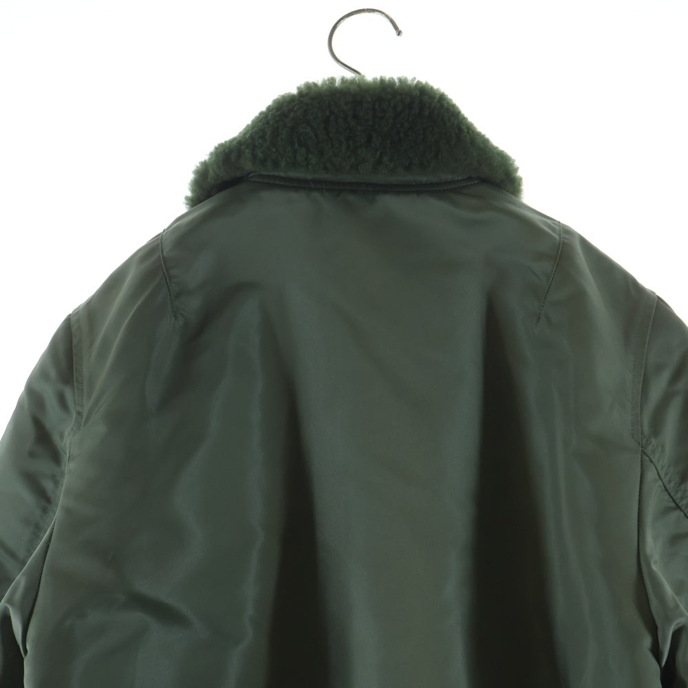 ALPHA INDUSTRIES(アルファ インダストリーズ) B-15 ボアカラー ナイロン フライトジャケット カーキ 20015-049