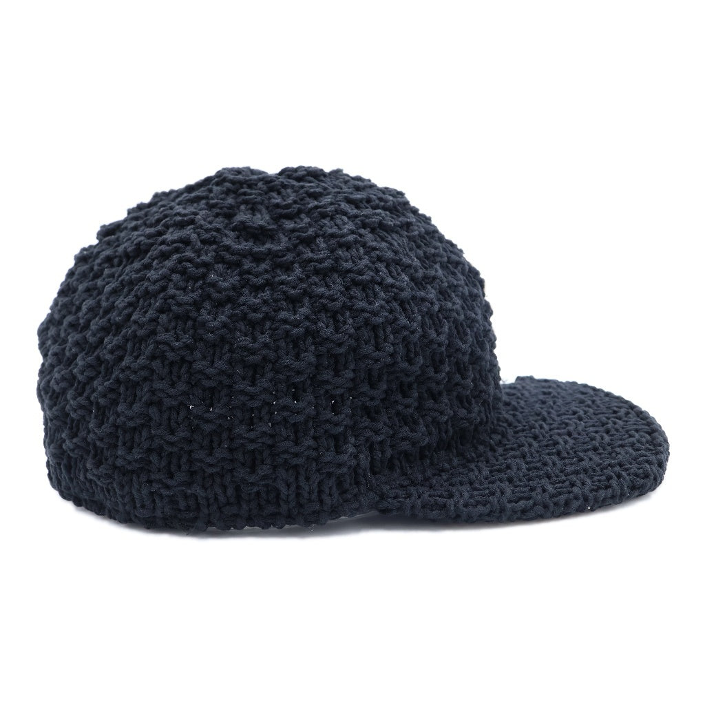 MAISON MIHARAYASUHIRO(メゾンミハラヤスヒロ) ×CA4LA カシラ ローゲージニット ベースボールキャップ ブラック CLB00493