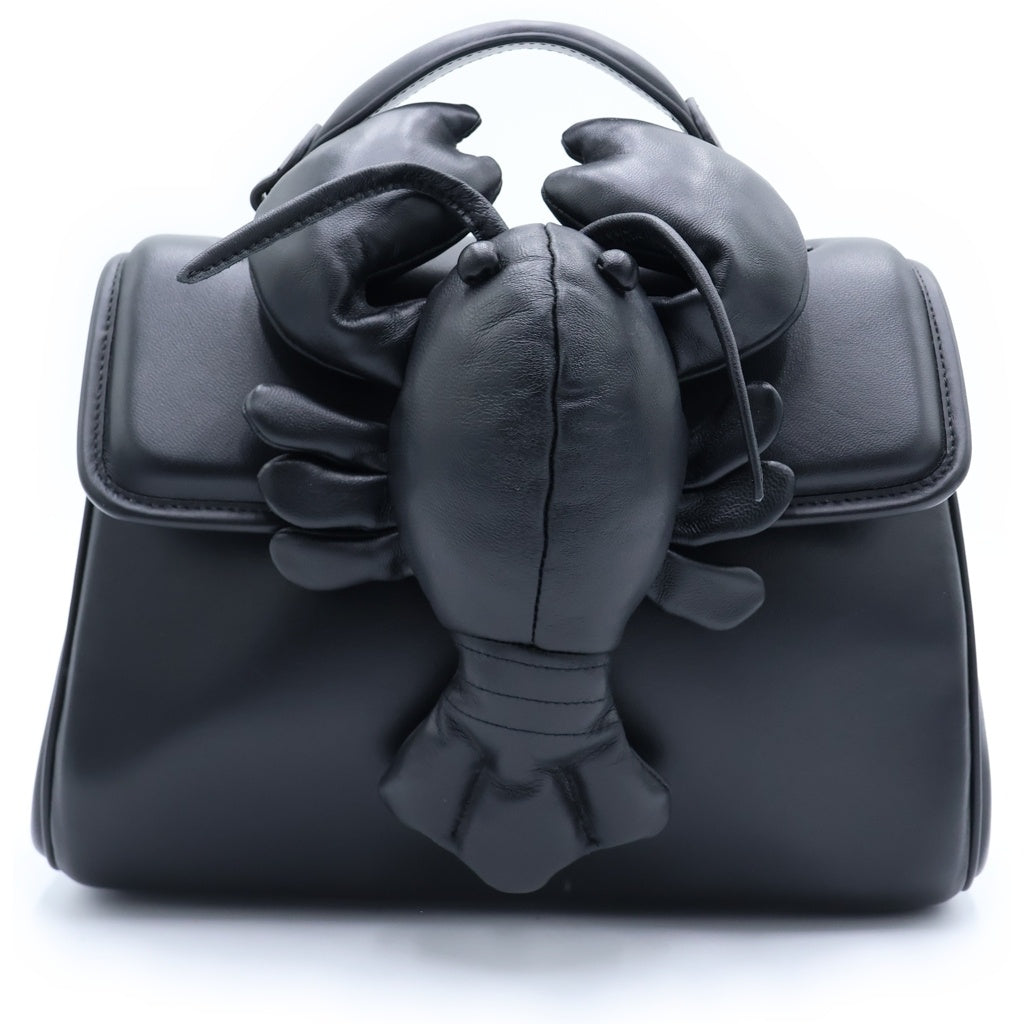 MAISON MIHARAYASUHIRO(メゾンミハラヤスヒロ) 25AW DOLLS Lobster Attached Hand Bag ドールズ ロブスター ハンドバッグ ブラック A15BG0707 レディース