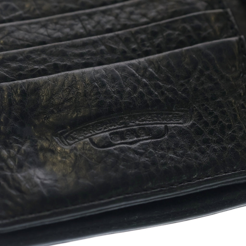 CHROME HEARTS(クロムハーツ) WAVE ウェーブ レザーウォレット 財布 ブラックBCA375