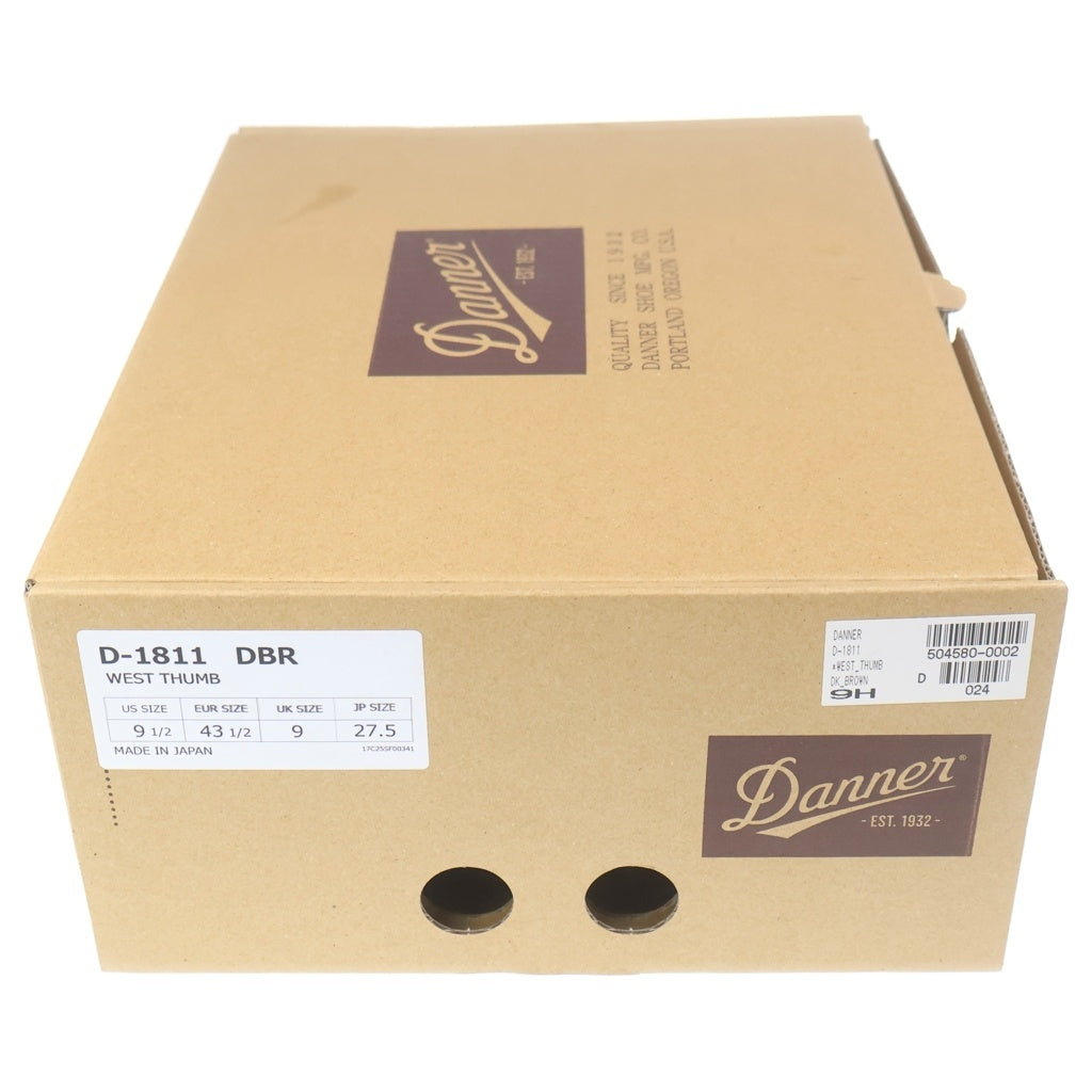 DANNER(ダナー) WEST THUMB D1811 ウェストサム サイドゴア ハイカットブーツ シューズ ブラウン