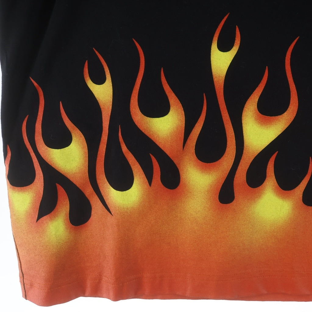 Palm Angels(パームエンジェルス) FIRESTARTER CLASSIC TEE ファイアスターター クラシック 半袖Tシャツ カットソー ブラック PMAA001R20413017