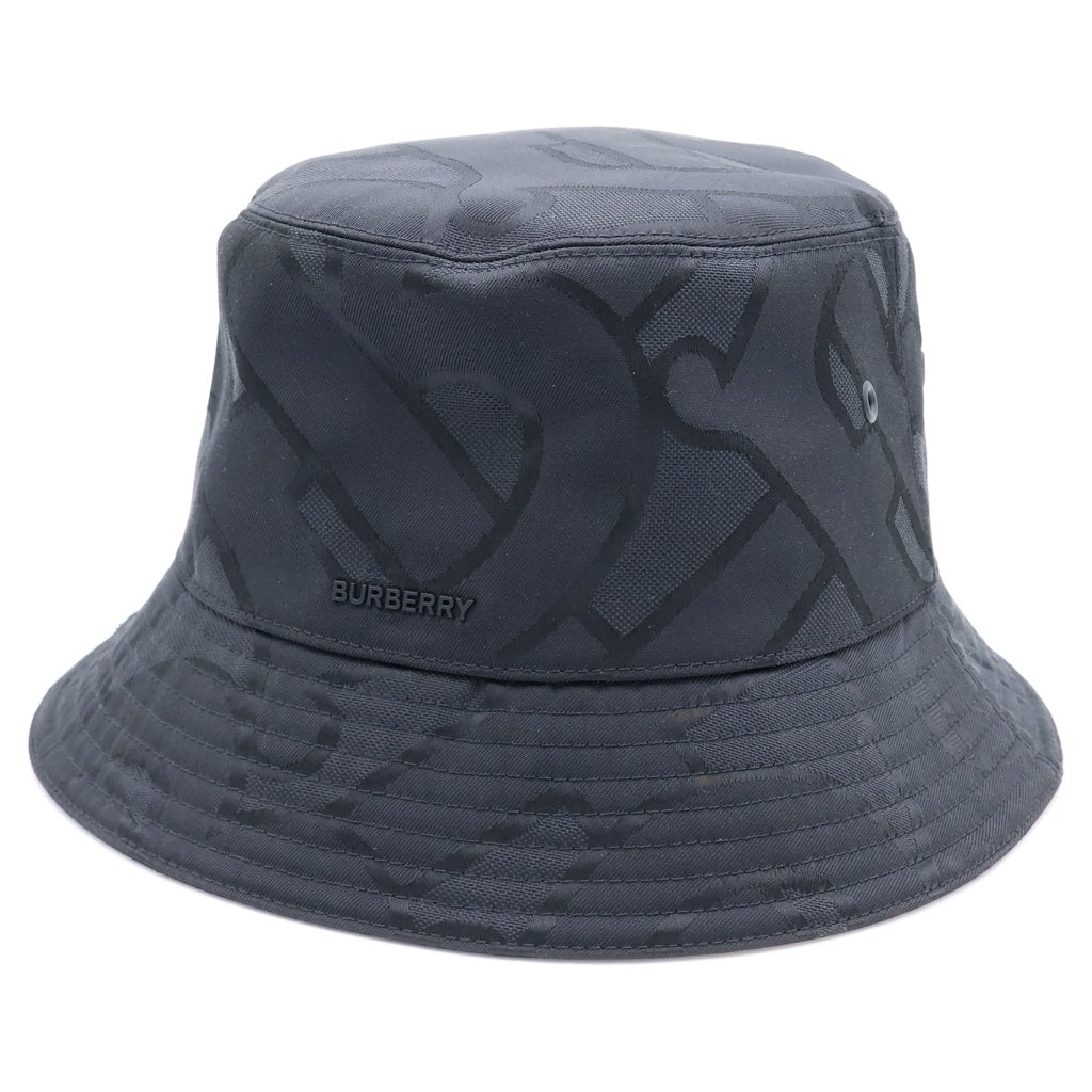 BURBERRY(バーバリー) TB MONOGRAM JACQUARD HAT モノグラム ジャカード ハット 帽子 ブラック 8048768