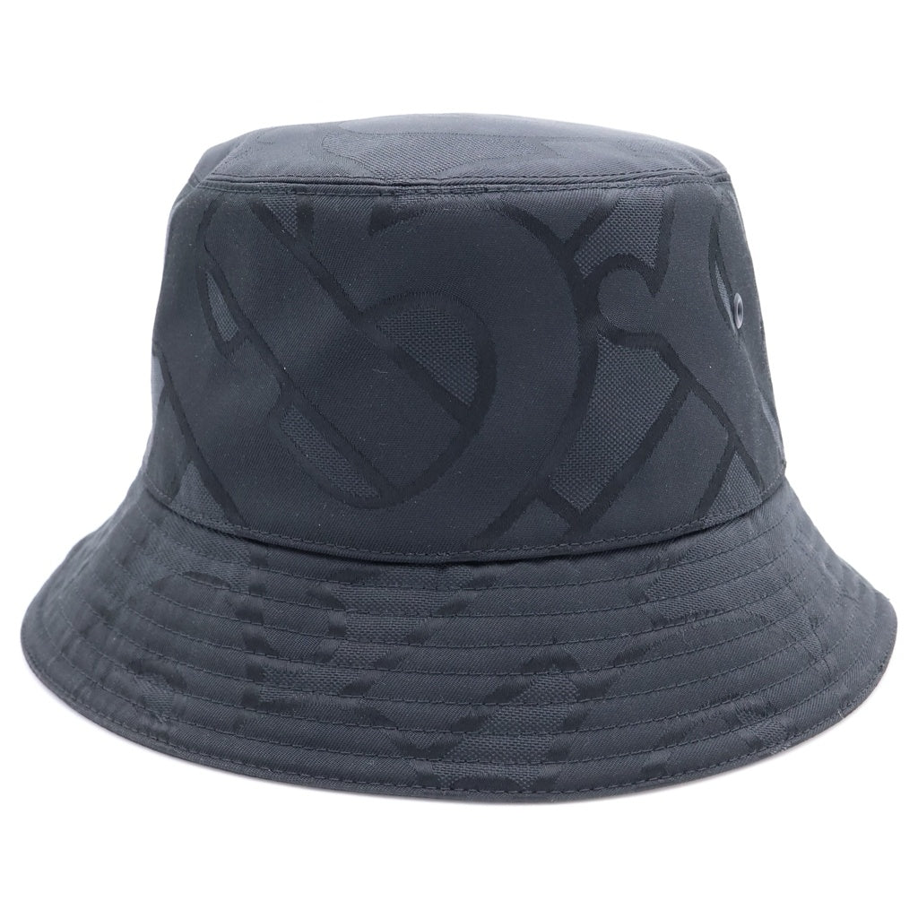 BURBERRY(バーバリー) TB MONOGRAM JACQUARD HAT モノグラム ジャカード ハット 帽子 ブラック 8048768