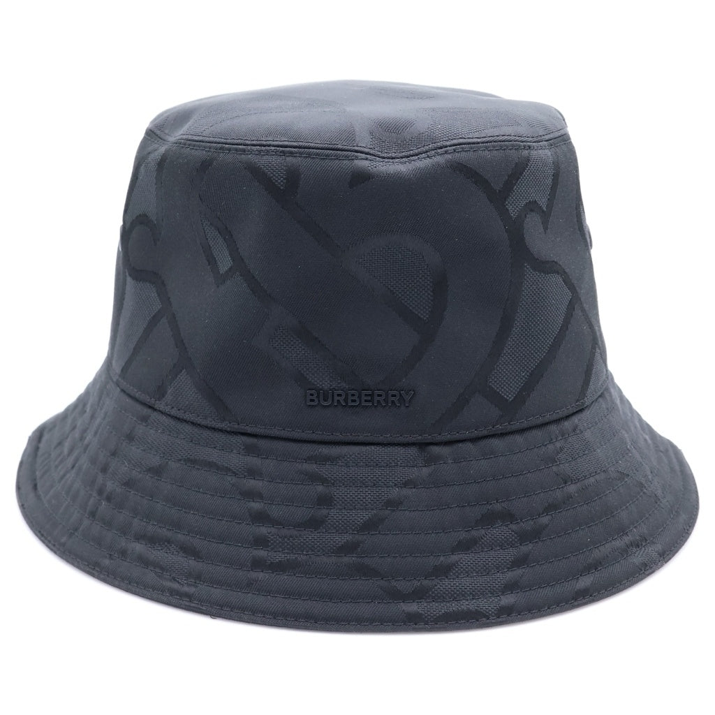 BURBERRY(バーバリー) TB MONOGRAM JACQUARD HAT モノグラム ジャカード ハット 帽子 ブラック 8048768