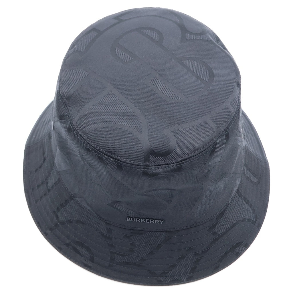 BURBERRY(バーバリー) TB MONOGRAM JACQUARD HAT モノグラム ジャカード ハット 帽子 ブラック 8048768