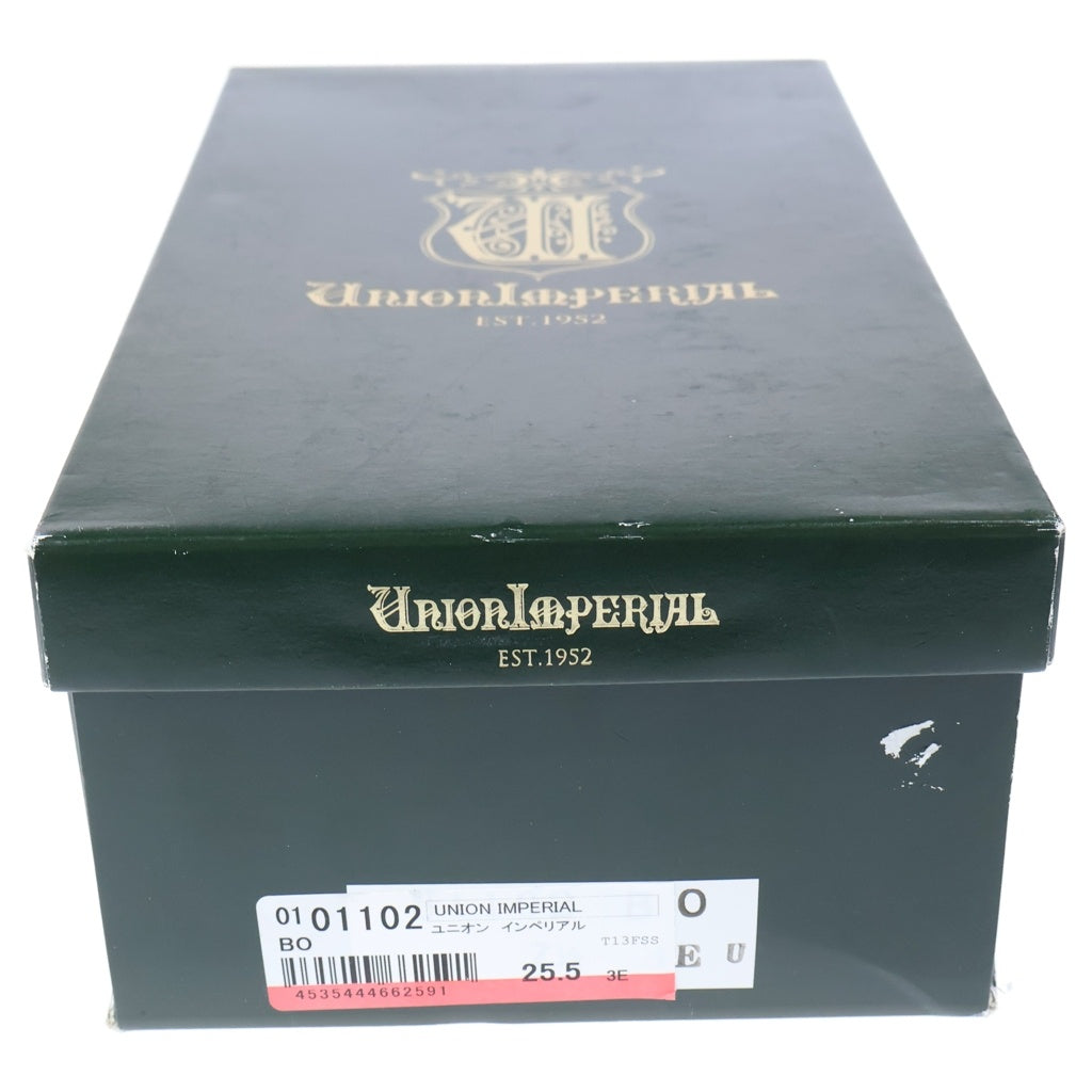 UNION IMPERIAL(ユニオンインペリアル) キップレザー ホールカット レザー ビジネスシューズ ブラウン U1102