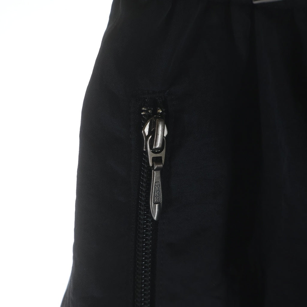 Needles(ニードルス) 23AW STUDIOUS別注 ロゴ刺繍 ナイロン トラックパンツ ブラック NS1548