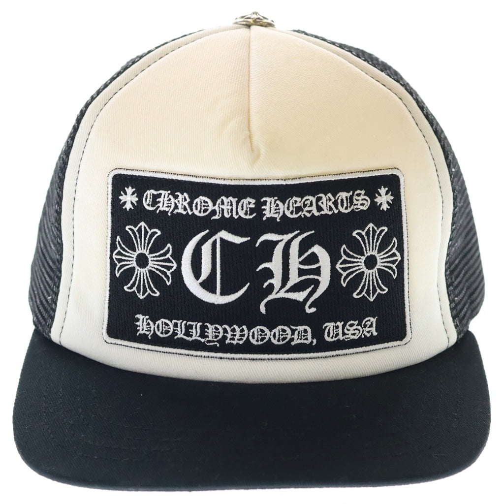 CHROME HEARTS(クロムハーツ) CH TRUCKER CAP CH トラッカーメッシュキャップ 帽子 ブラック/ホワイト