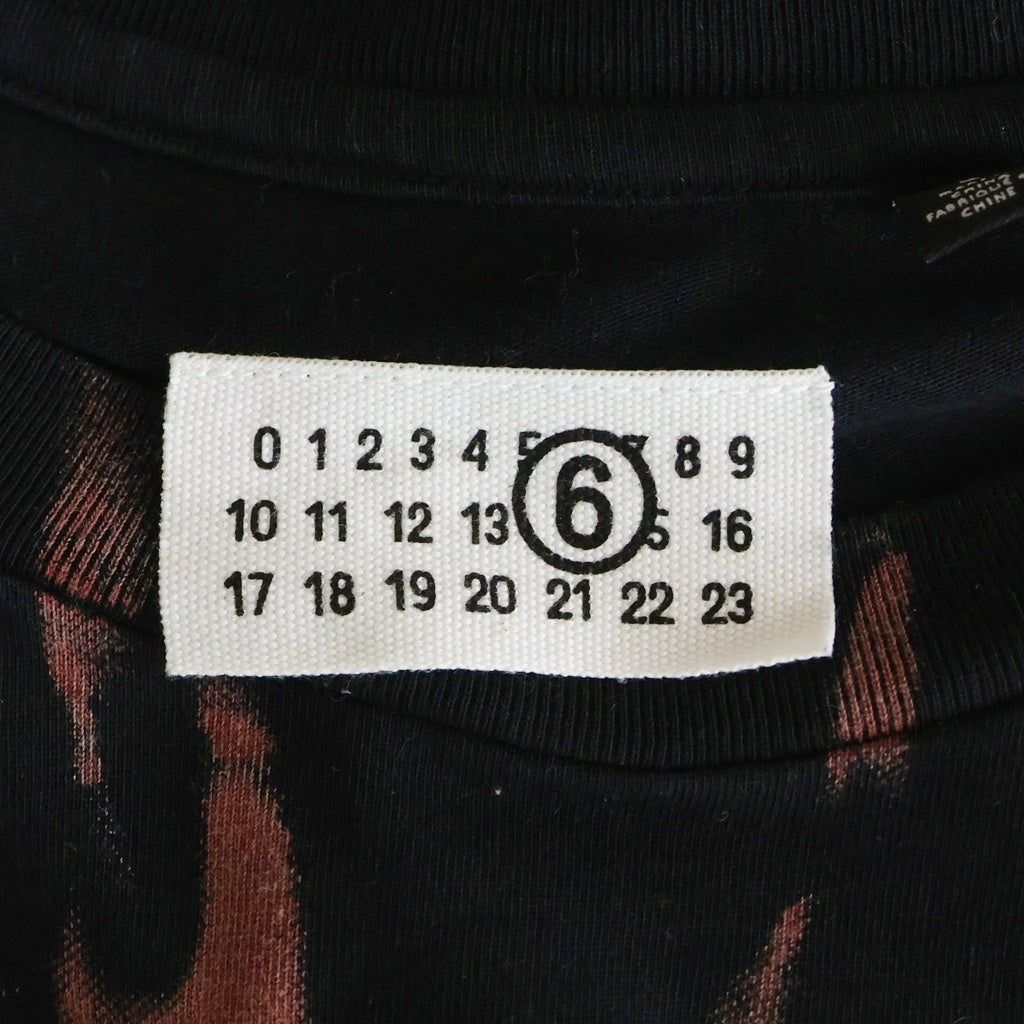 SUPREME(シュプリーム) 24SS ×Liquid Blue Oversized Tee リキッドブルー ファイヤー フレーム スカル ロゴ 半袖Tシャツ カットソー ブラック