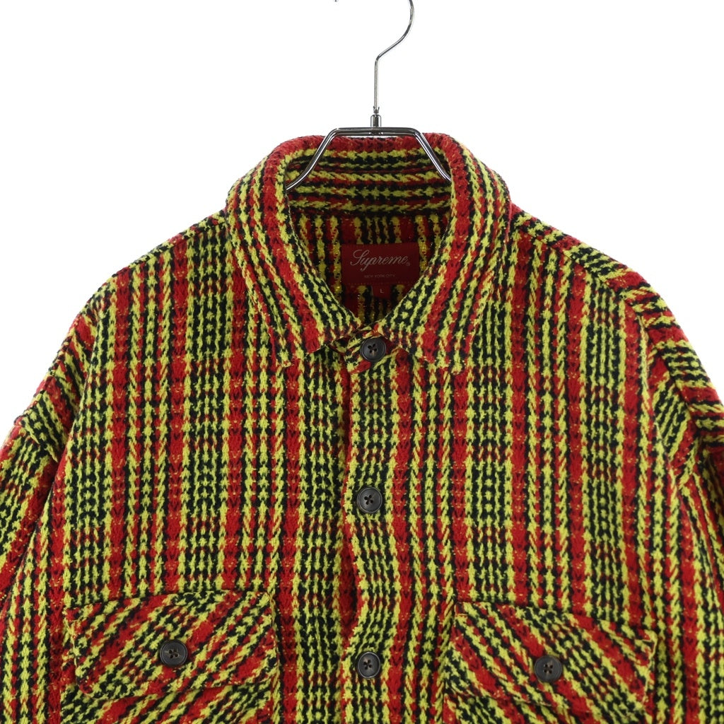 SUPREME(シュプリーム) 22AW Heavy Flannel Shirt ヘビー フランネル チェック 長袖シャツ ジャケット イエロー/レッド/ブラック