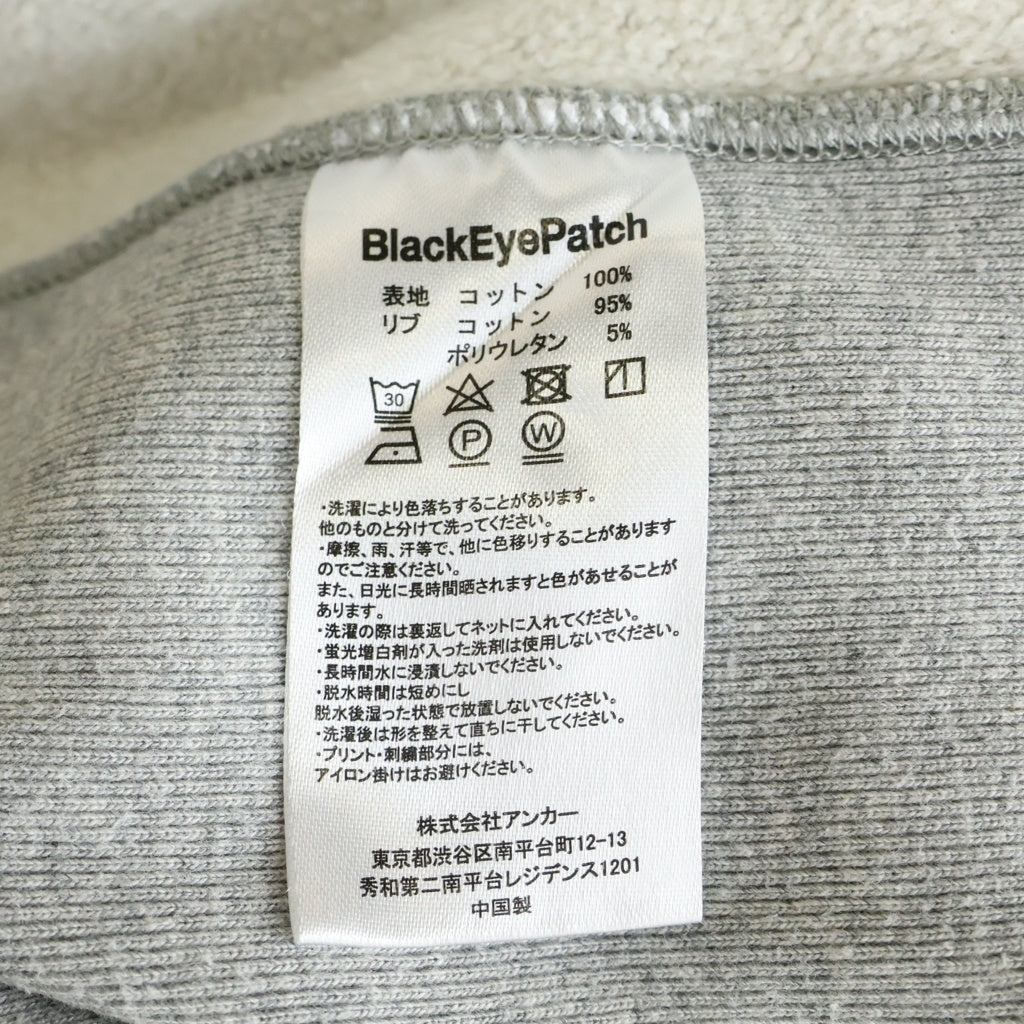 THE BLACK EYE PATCH(ブラックアイパッチ) 取扱注意 ロゴ刺繍 プリント