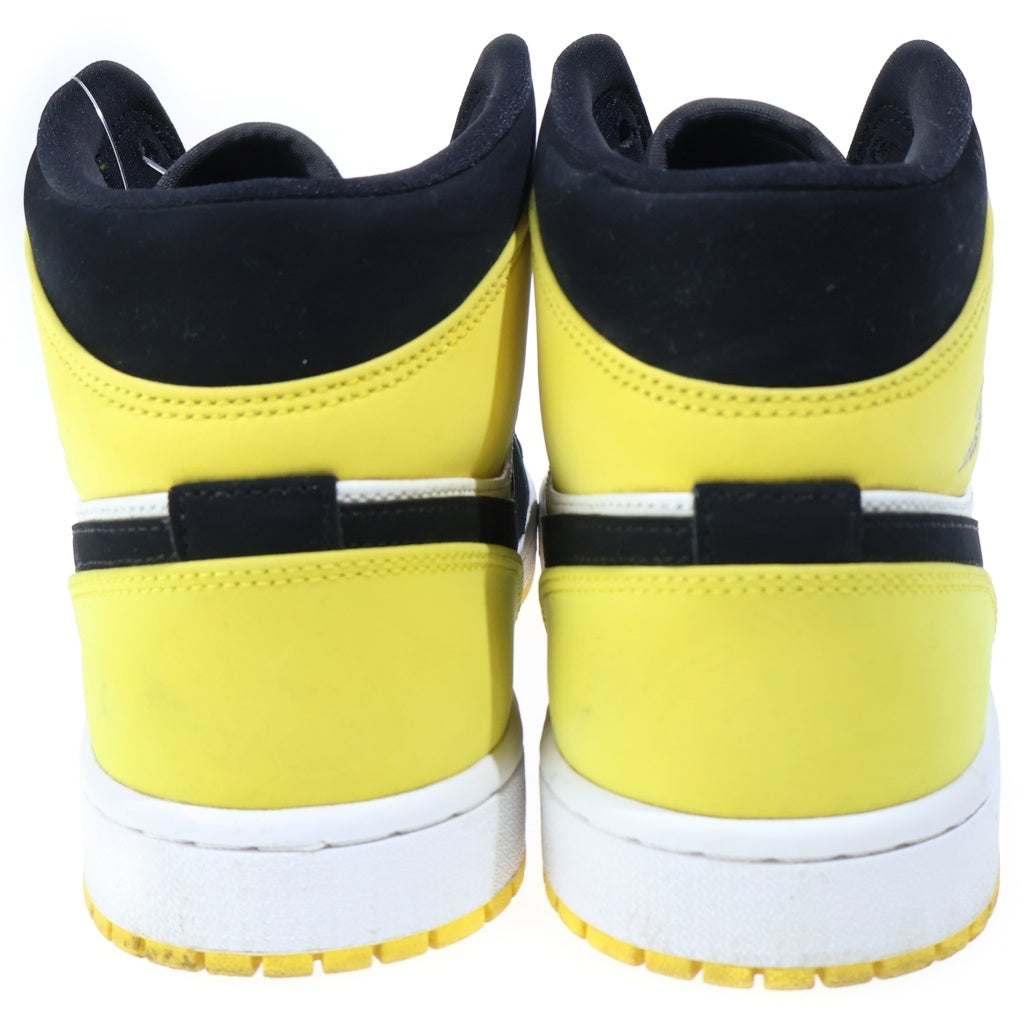 NIKE(ナイキ) AIR JORDAN 1 MID SE 852542-071 エアジョーダン1 ミッド ミドルカットスニーカー シューズ イエロー/ブラック US11/29.0cm
