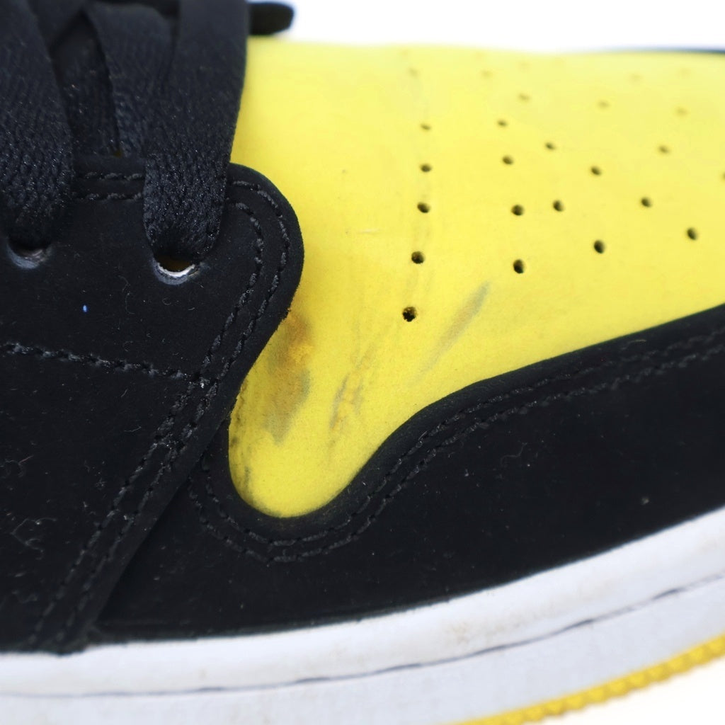 NIKE(ナイキ) AIR JORDAN 1 MID SE 852542-071 エアジョーダン1 ミッド ミドルカットスニーカー シューズ イエロー/ブラック US11/29.0cm