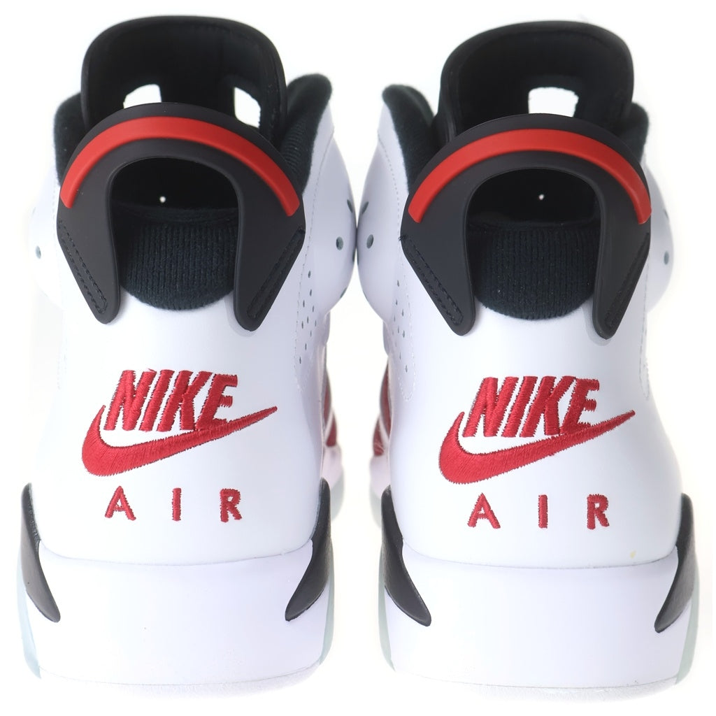 NIKE(ナイキ) AIR JORDAN 6 RETRO CARMINE CT8529-106 エアジョーダン6 カーマイン ハイカットスニーカー ホワイト/レッド US9.5/27.5cm