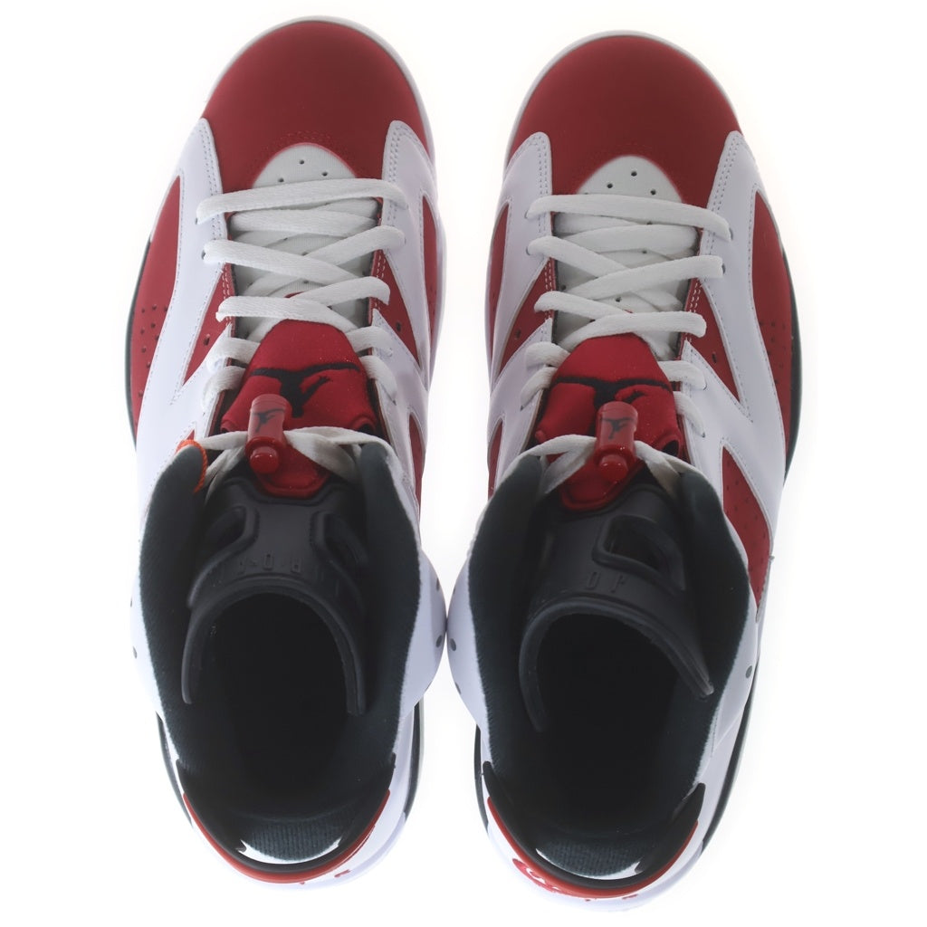 NIKE(ナイキ) AIR JORDAN 6 RETRO CARMINE CT8529-106 エアジョーダン6 カーマイン ハイカットスニーカー ホワイト/レッド US9.5/27.5cm