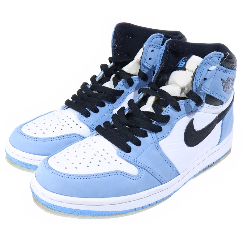 NIKE(ナイキ) AIR JORDAN 1 RETRO HIGH OG UNIVERCITY BLUE エアジョーダン1 ハイ ユニバーシティーブルー ハイカットスニーカー ブルー/ホワイト US9/27cm 555088-134
