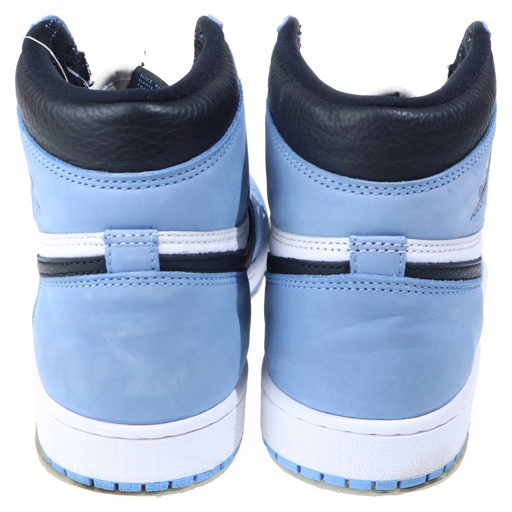 NIKE(ナイキ) AIR JORDAN 1 RETRO HIGH OG UNIVERCITY BLUE エアジョーダン1 ハイ ユニバーシティーブルー ハイカットスニーカー ブルー/ホワイト US9/27cm 555088-134
