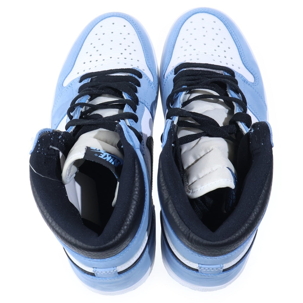 NIKE(ナイキ) AIR JORDAN 1 RETRO HIGH OG UNIVERCITY BLUE エアジョーダン1 ハイ ユニバーシティーブルー ハイカットスニーカー ブルー/ホワイト US9/27cm 555088-134