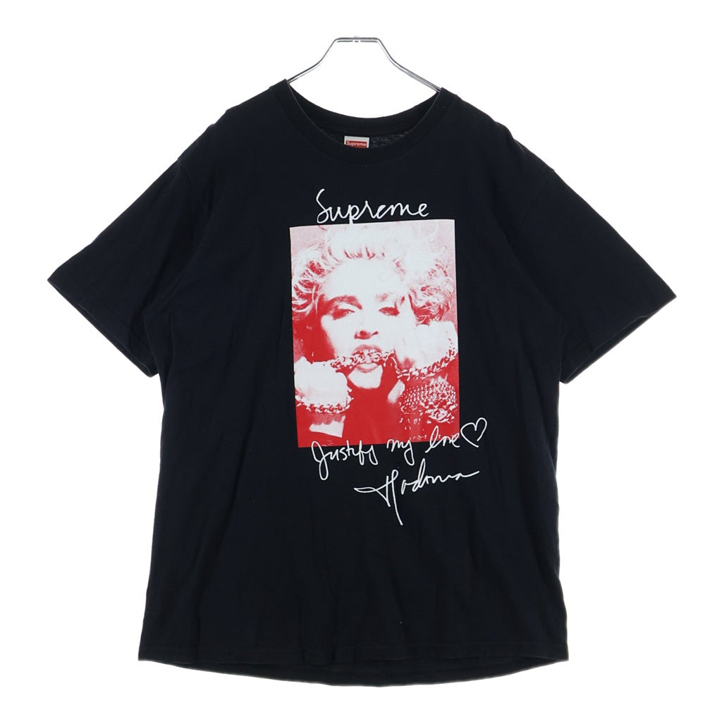 SUPREME(シュプリーム) 18AW Madonna Tee マドンナ プリント クルーネック 半袖Tシャツ カットソー ブラック
