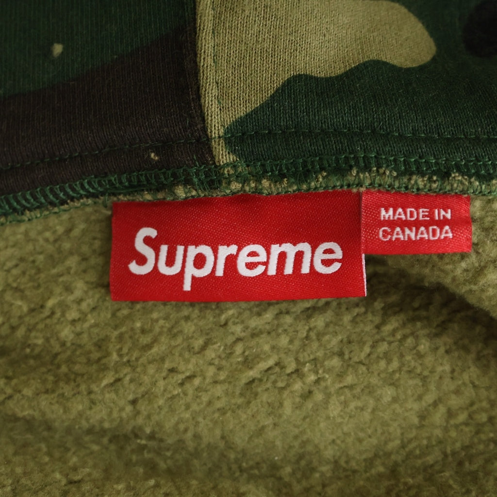 SUPREME(シュプリーム) 25AW Collegiate Applique Zip Up Hooded Sweatshirt カモフラ カレッジエイト アップリケ ジップアップ フーデッド スウェットシャツ