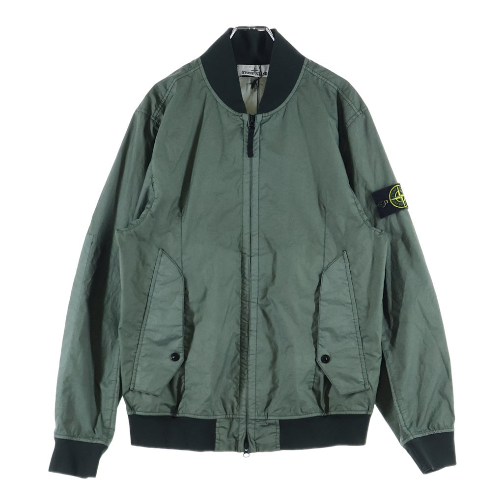 STONE ISLAND(ストーンアイランド) 24SS Membrana Bomber Jacket ロゴワッペン ナイロン ボンバージャケット カーキ 801541223