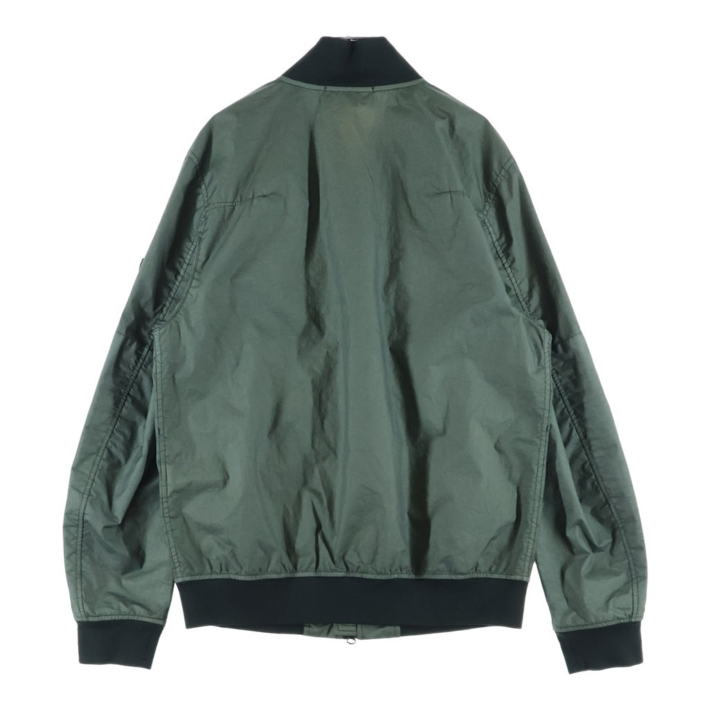 STONE ISLAND(ストーンアイランド) 24SS Membrana Bomber Jacket ロゴワッペン ナイロン ボンバージャケット カーキ 801541223