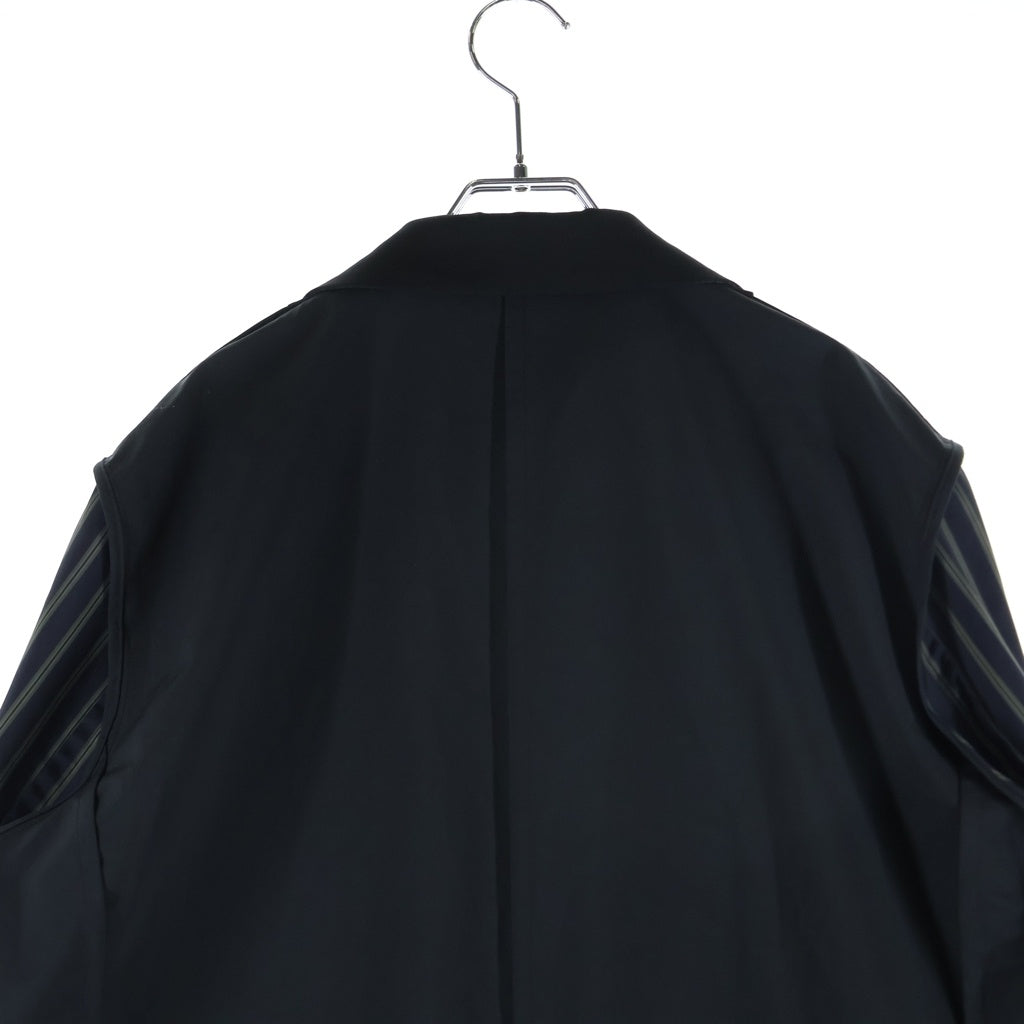 Sacai(サカイ) 24SS Suiting Coat アームストライプ柄 ドッキング