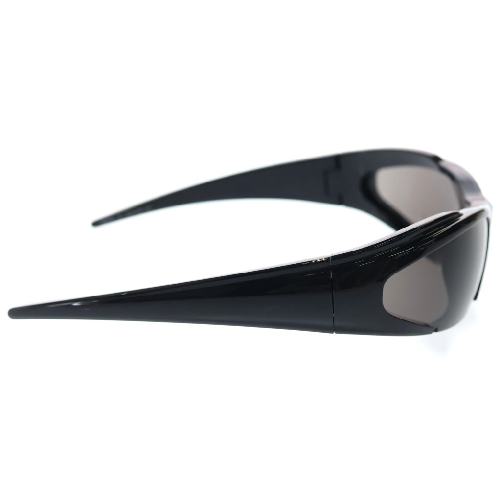BALENCIAGA(バレンシアガ) 26SS Unisex SUNGLASSES サイドロゴ スポーツ サングラス アイウェア ブラック BB0253S レディース