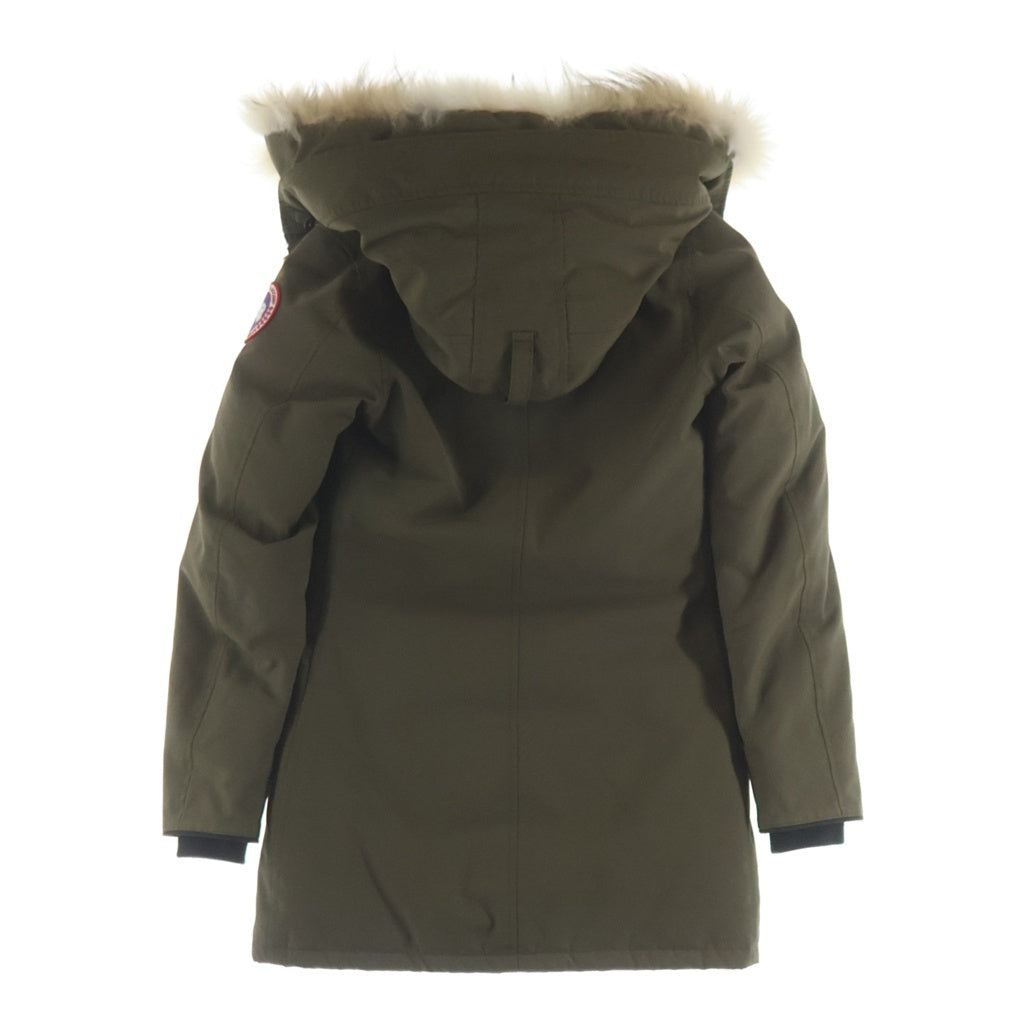CANADA GOOSE(カナダグース) BRONTE PARKA ブロンテ パーカー フーデッドジップアップファーダウンジャケット カーキ レディース 2603JL