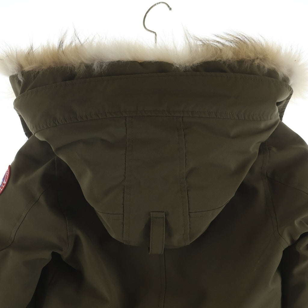 CANADA GOOSE(カナダグース) BRONTE PARKA ブロンテ パーカー フーデッドジップアップファーダウンジャケット カーキ レディース 2603JL