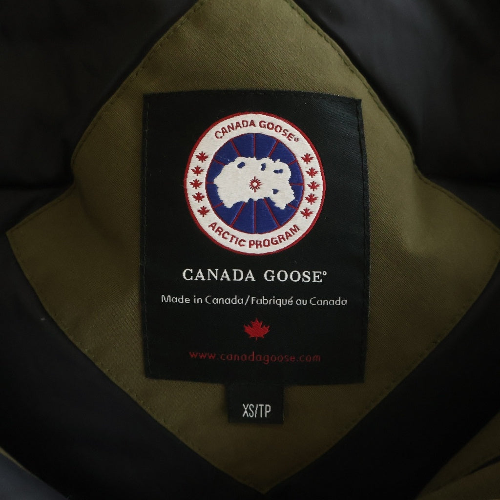 CANADA GOOSE(カナダグース) BRONTE PARKA ブロンテ パーカー フーデッドジップアップファーダウンジャケット カーキ レディース 2603JL