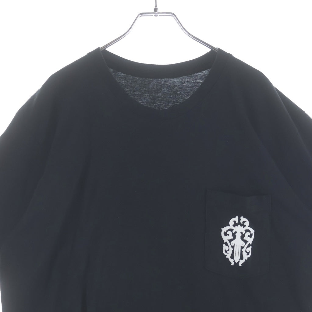 CHROME HEARTS(クロムハーツ) VINE DAGGER スプリットヴァインダガープリント クルーネック 半袖Tシャツ カットソー ブラック -