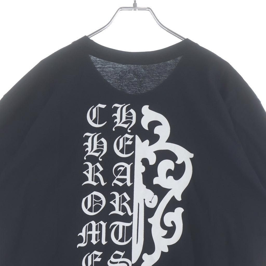 CHROME HEARTS(クロムハーツ) VINE DAGGER スプリットヴァインダガープリント クルーネック 半袖Tシャツ カットソー ブラック -