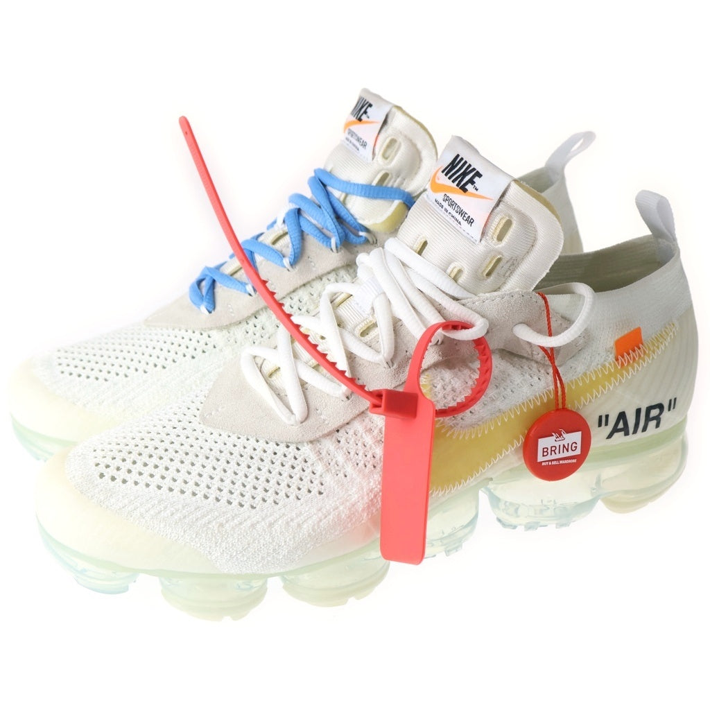 NIKE(ナイキ) ×OFF-WHITE THE 10 AIR VAPORMAX FK オフホワイト ザテン エアヴェイパーマックス フライニット ローカットスニーカー ホワイト US9.5/27.5cm AA3831-100