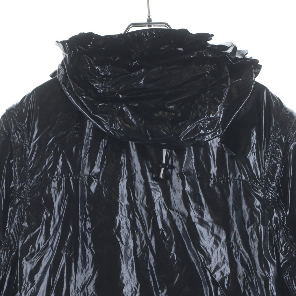 MASU(エムエーエスユー) 23SS DANCING ANORAK MMSS-BL0523 ダンシングアノラック ジップアップ ナイロン フーディパーカー ブラック