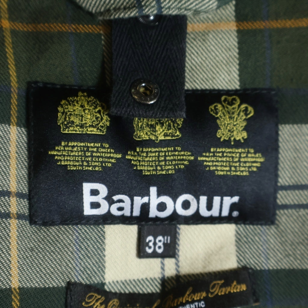Barbour(バブアー) 16AW コーデュロイカラー 裏地チェック ピンズ付き ノンオイル ジャケット カーキ 1602278