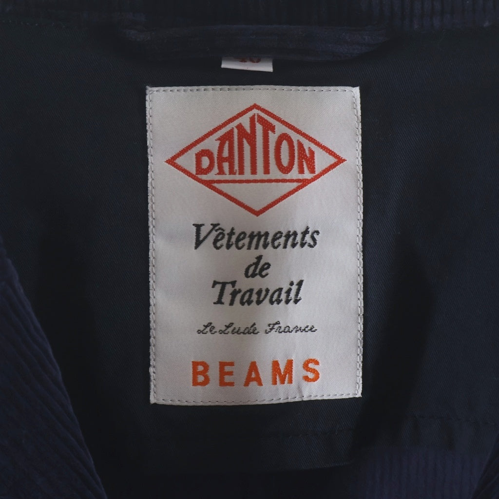 DANTON(ダントン) ×BEAMS CORDUROY JACKET ビームス コーデュロイ 3Bジャケット ネイビー JD-8976 SRC
