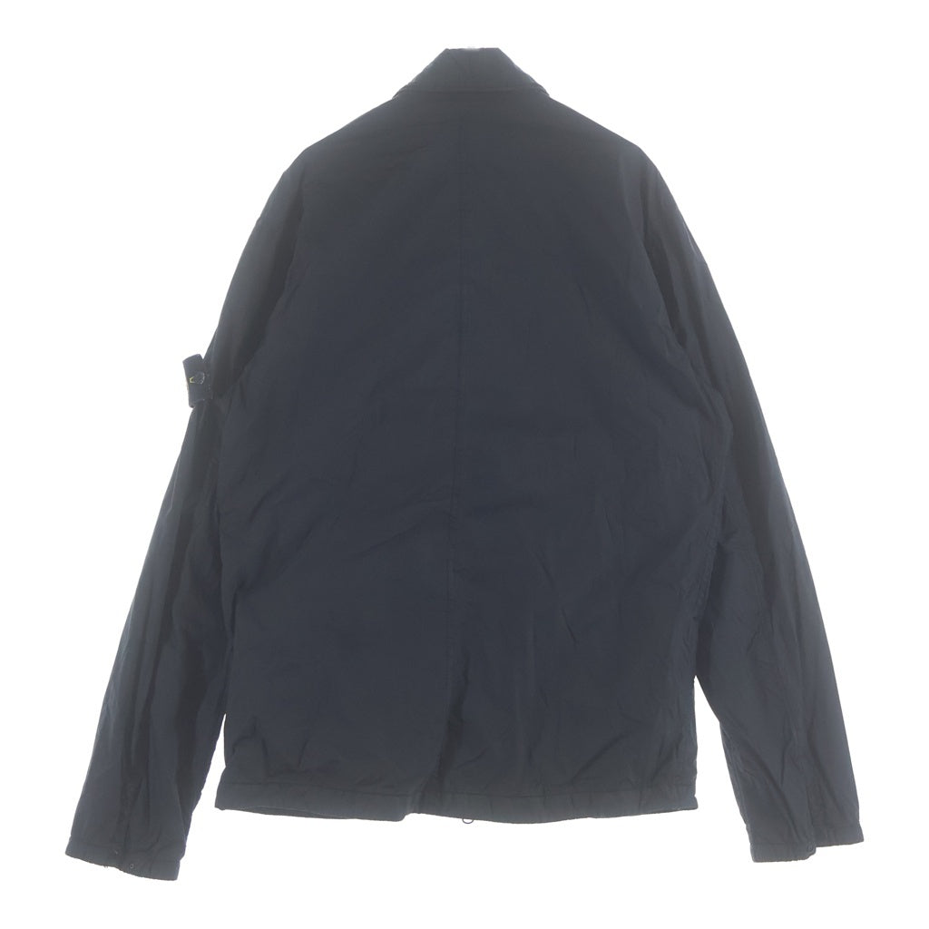 STONE ISLAND(ストーンアイランド) 20AW GARMENT DYED CRINKLE RE ガーメントダイ ジップアップ ナイロンジャケット ブラック 731510123
