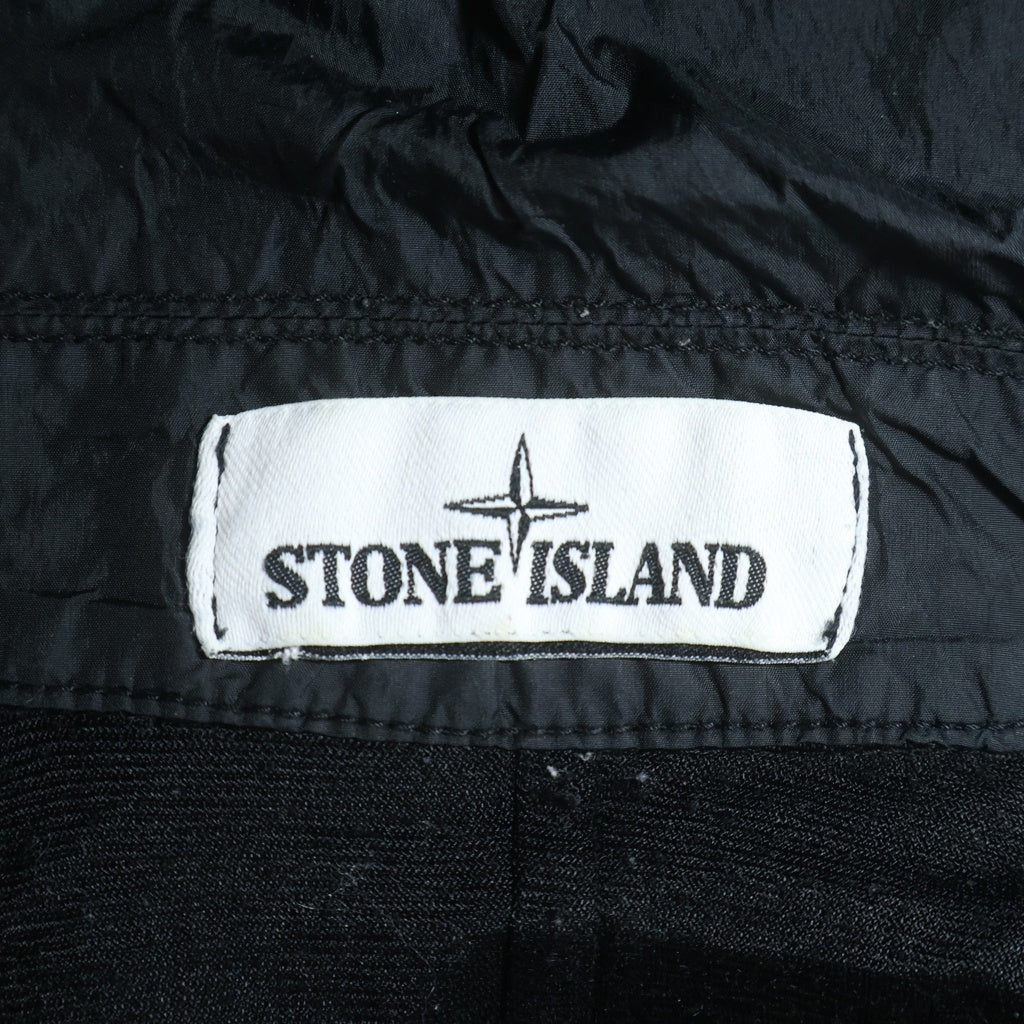 STONE ISLAND(ストーンアイランド) 20AW GARMENT DYED CRINKLE RE ガーメントダイ ジップアップ ナイロンジャケット ブラック 731510123