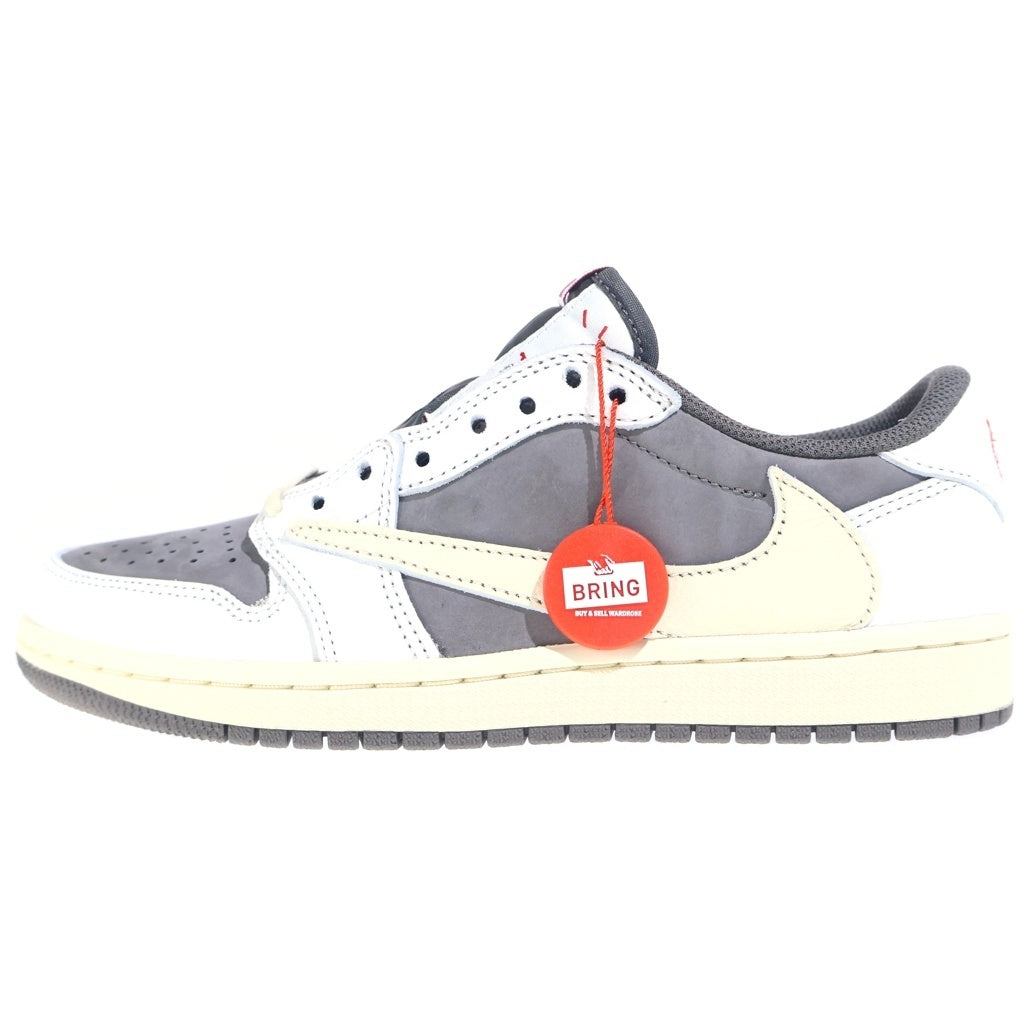NIKE(ナイキ) ×TRAVIS SCOTT AIR JORDAN 1 LOW REVERSE MOCHA DM7866-162 トラヴィススコット エアジョーダン 1 ローカットスニーカー ブラウン/ホワイト US7/25.0cm レディース