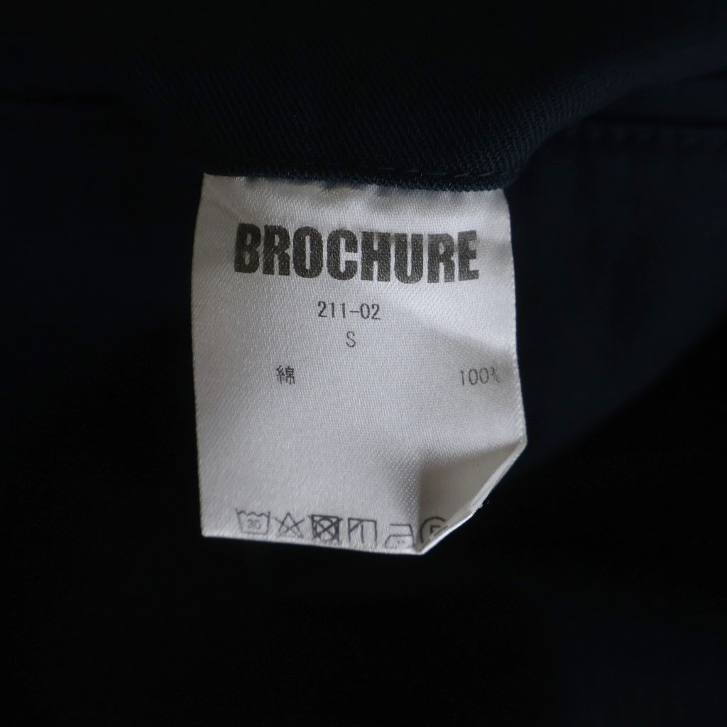 BROCHURE(ブロシュアー) 1P CHINO 211-02 ジップフライ チノパンツ ネイビー