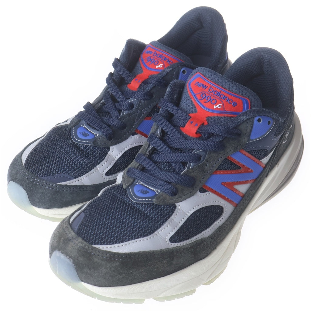 New Balance(ニューバランス) × KITH U990KR6 メッシュ ローカットスニーカー シューズ ネイビー US8/26.0cm