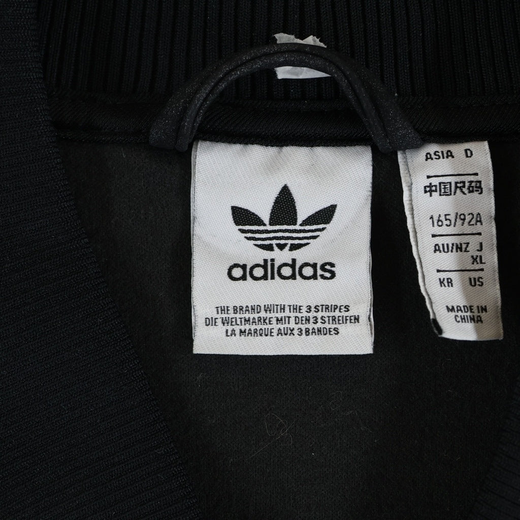 adidas(アディダス) プレミアム オーバーサイズ SST リュクス トラックトップ ジップアップ トラックジャケット ブラック IY8054