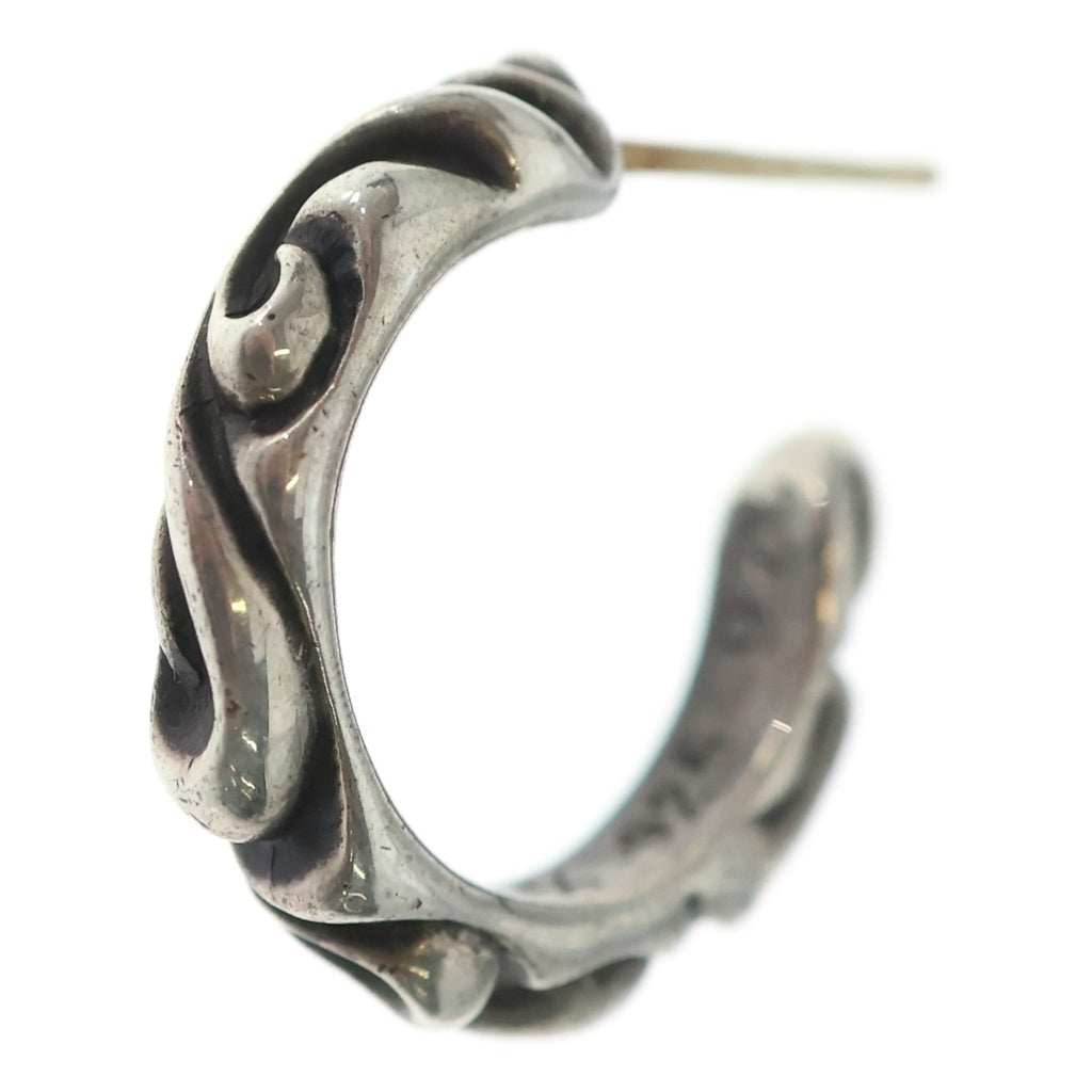 CHROME HEARTS(クロムハーツ) HOOP SCROOL スクロール フープピアス シルバー BCA102