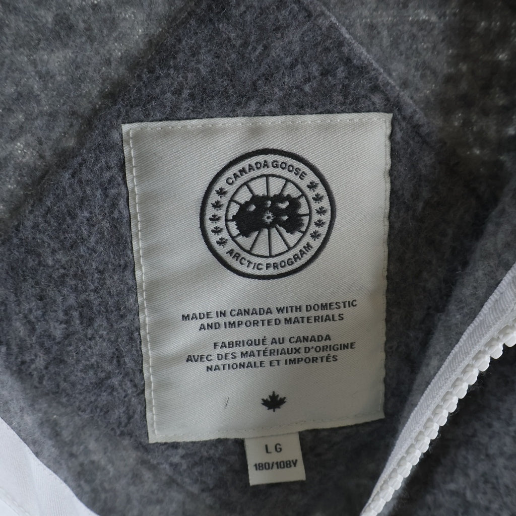 CANADA GOOSE(カナダグース) Lawson Jacket Kind Fleece HUMANATURE アームロゴワッペン フリースジャケット グレー 7049M1